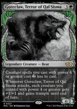 Goreclaw, Terror of Qal Sisma MUL-27 Rare Excellent Englisch Foil