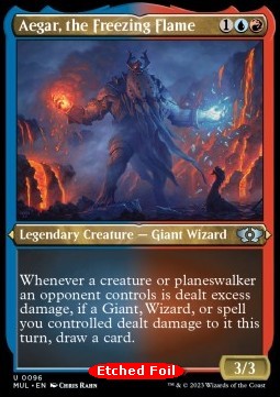 Aegar, the Freezing Flame MUL-96 Uncommon Near Mint Englisch Foil