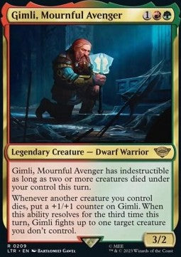 Gimli, Mournful Avenger LTR-209 Rare Near Mint Englisch Foil