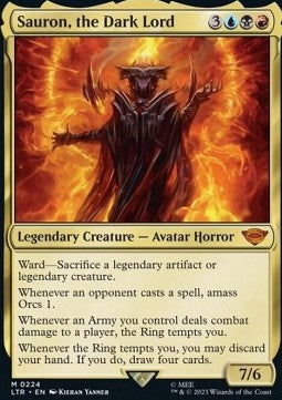 Sauron, the Dark Lord LTR-224 Mythic Excellent Englisch