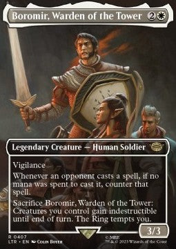 Boromir, Warden of the Tower XLTR-407 Rare Near Mint Englisch Foil