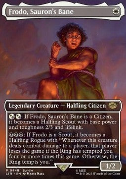 Frodo, Sauron's Bane (V.2) XLTR-448 Rare Excellent Englisch Foil