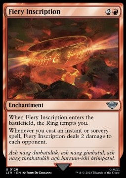 Fiery Inscription LTR-126 Uncommon Near Mint Englisch