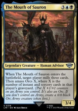 The Mouth of Sauron LTR-216 Uncommon Excellent Englisch Foil