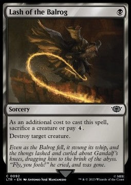 Lash of the Balrog LTR-92 Common Near Mint Englisch Foil