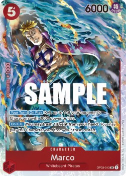 Marco (OP03-013) (V.1) OP03 Super Rare Excellent Englisch