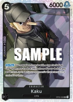 Kaku (OP03-080) (V.1) OP03 Super Rare Near Mint Englisch