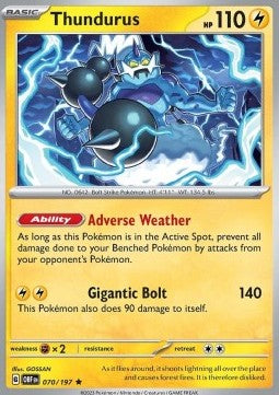 Thundurus OBF-070 Rare Excellent Englisch