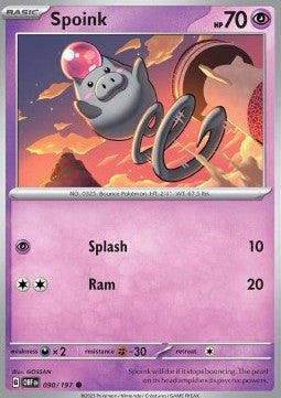 Spoink OBF-090 Common Good Deutsch Reverse Holo