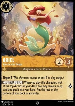 Arielle - Spektakuläre Sängerin 1TFC-2 Super Rare Excellent Deutsch Foil