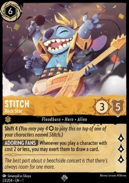 Stitch - Rockstar 1TFC-23 Super Rare Near Mint Deutsch Foil