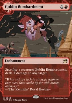 Goblin Bombardment WOT-43 Rare Near Mint Englisch