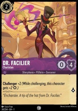 Dr. Facilier - Charlatan 1TFC-38 Common Boosterfrisch Englisch Foil