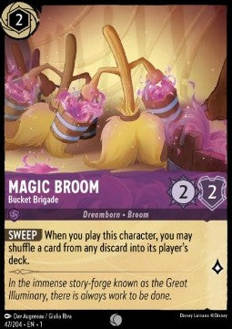 Magic Broom - Bucket Brigade 1TFC-47 Common Excellent Englisch Foil