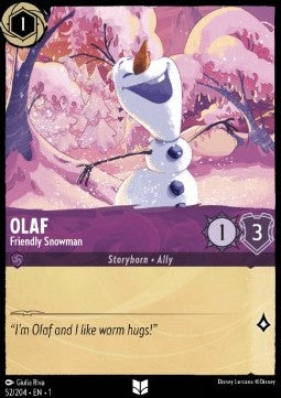 Olaf - Friendly Snowman 1TFC-52 Uncommon Excellent Englisch Foil