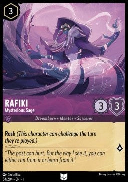 Rafiki - Geheimnisvoller Weiser 1TFC-54 Uncommon Boosterfrisch Deutsch Foil