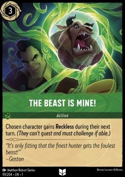 The Beast Is Mine! 1TFC-99 Uncommon Boosterfrisch Englisch Foil