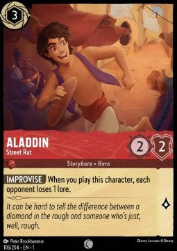 Aladdin - Street Rat 1TFC-105 Common Excellent Englisch Foil