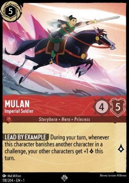 Mulan - Kaiserliche Soldatin (V.1) 1TFC-118 Super Rare Near Mint Deutsch Foil