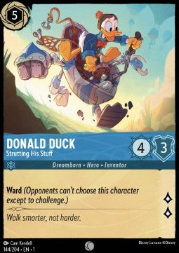 Donald Duck - Stolziert umher 1TFC-144 Common Near Mint Deutsch Foil