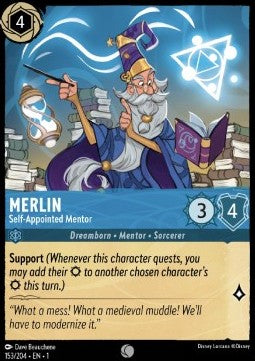 Merlin - Selbsternannter Mentor 1TFC-153 Common Near Mint Deutsch Foil