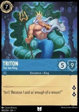 Triton - König Triton 1TFC-160 Uncommon Boosterfrisch Deutsch Foil