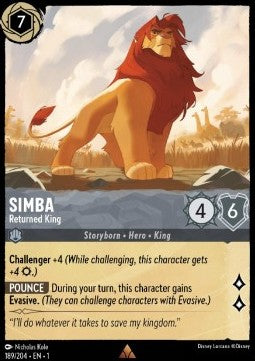 Simba - Zurückgekehrter König 1TFC-189 Rare Near Mint Deutsch Foil