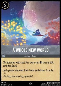 A Whole New World 1TFC-195 Super Rare Boosterfrisch Englisch