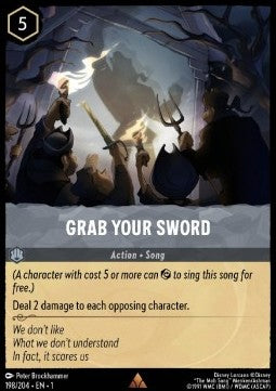 Grab Your Sword 1TFC-198 Rare Near Mint Japanisch
