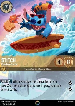Stitch - Sorgloser Surfer (V.2) 1TFC-206 Enchanted Excellent Deutsch Foil