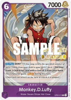 Monkey.D.Luffy (OP03-070) JDG Rare Near Mint Englisch