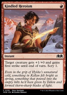 Kindled Heroism WOE-138 Common Near Mint Englisch
