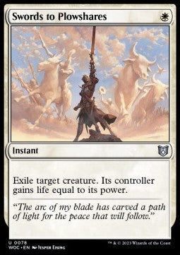 Swords to Plowshares WOC-78 Uncommon Near Mint Englisch