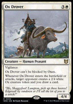 Ox Drover WOC-6 Rare Near Mint Englisch