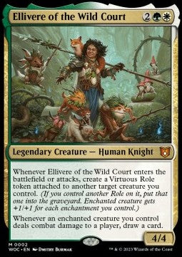 Ellivere of the Wild Court WOC-2 Mythic Near Mint Englisch Foil