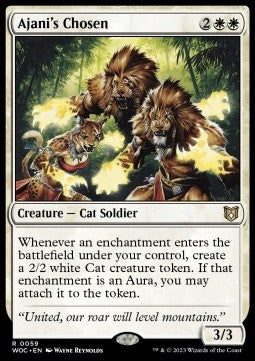 Ajani's Chosen WOC-59 Rare Near Mint Englisch