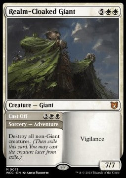 Realm-Cloaked Giant // Cast Off WOC-71 Mythic Near Mint Englisch