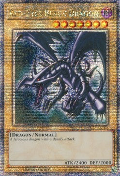 Rotäugiger schwarzer Drache TN23-003 Quarter Century Secret Rare Near Mint Deutsch