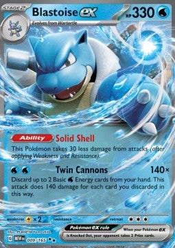 Blastoise ex MEW-009 Double Rare Excellent Englisch
