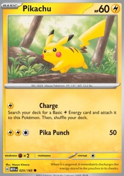 Pikachu MEW-025 Common Near Mint Englisch