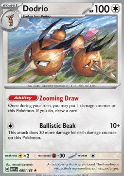 Dodrio MEW-085 Rare Excellent Englisch Reverse Holo