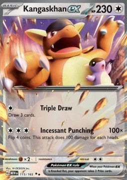 Kangaskhan ex MEW-115 Double Rare Excellent Englisch