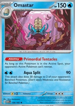 Omastar MEW-139 Rare Good Englisch Reverse Holo