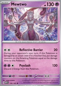 Mewtwo MEW-150 Rare Near Mint Englisch