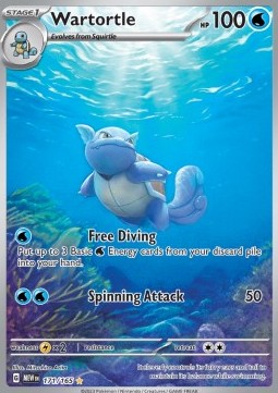 Wartortle MEW-171 Illustration Rare Light Played Englisch