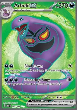 Arbok ex MEW-185 Ultra Rare Excellent Englisch