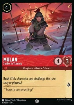 Mulan - Soldatin in Ausbildung 2ROF-117 Common Near Mint Deutsch Foil