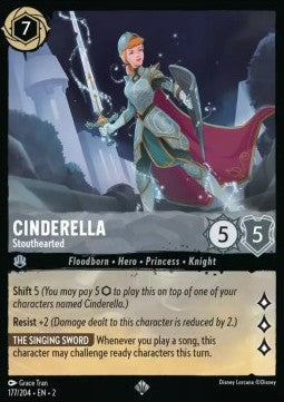 Cinderella - Beherzt 2ROF-177 Super Rare Near Mint Deutsch Foil