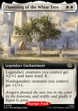 Flowering of the White Tree LTRH-759 Rare Excellent Englisch Foil