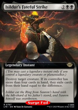 Isildur's Fateful Strike (V.3) LTRH-767 Rare Excellent Englisch Foil